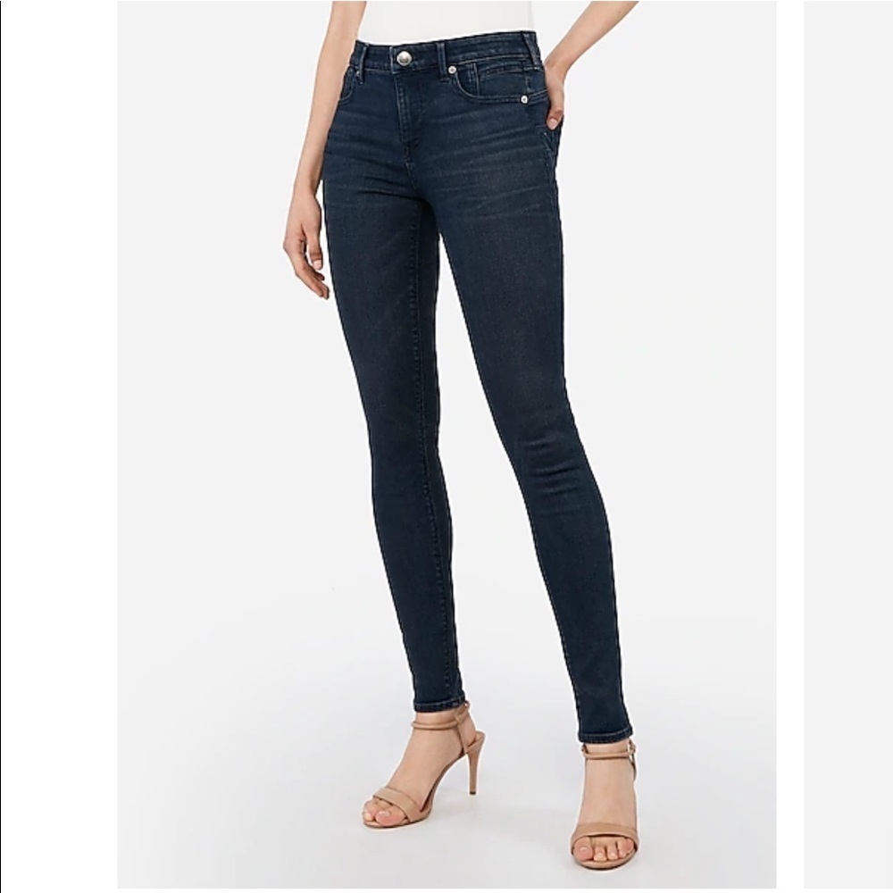 Express Denim Perfect Lift Mid Rise Legging